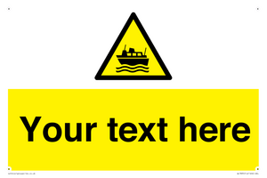 Custom warning ferries crossing vessels